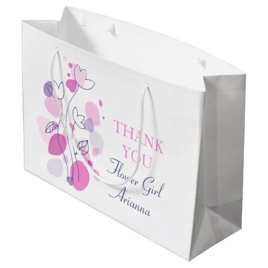 Confetti bruiloft bloemmeisje gunt grote cadeautas (Achterkant Gekanteld)