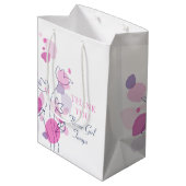 Confetti bruiloft bloemmeisje gunt middelgroot cad medium cadeauzakje (Achterkant Gekanteld)