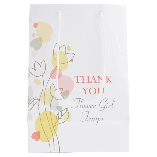 Confetti bruiloft bloemmeisje gunt middelgroot cad medium cadeauzakje (Achterkant)