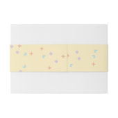 Confetti-buikband Uitnodigingen Wikkel (Achterkant Voorbeeld)