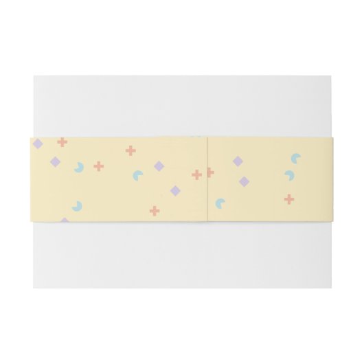 Confetti-buikband Uitnodigingen Wikkel (Achterkant Voorbeeld)