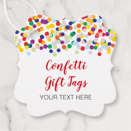 Confetti Cadeau Labels voor Douches & Party Favor 