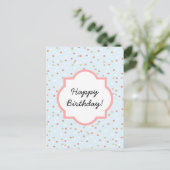 Confetti Cake Blue Butterroom Frosting Briefkaart (Staand voorkant)