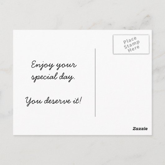 Confetti Cake Blue Butterroom Frosting Briefkaart (Achterkant)