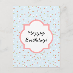 Confetti Cake Blue Butterroom Frosting Briefkaart