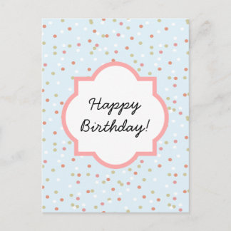 Confetti Cake Blue Butterroom Frosting Briefkaart