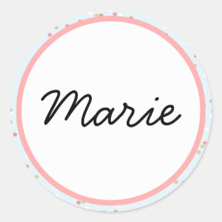 Confetti Cake Blue Butterroom Frosting Ronde Sticker