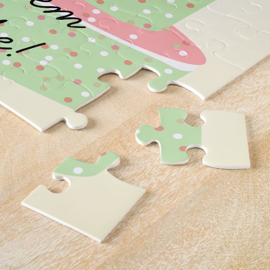 Confetti Cake ・ Groene Birthday Cake Legpuzzel (Zijkant)