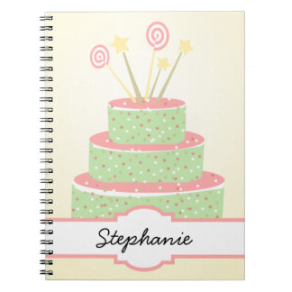 Confetti Cake ・ Groene Birthday Cake Notitieboek