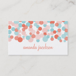 Confetti Calling Card Contactkaartje