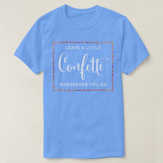 Confetti carnaval kostuum t-shirt (Design voorkant)