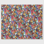 Confetti-carnavalpartij kleurrijke papierstukken cadeaupapier (Vlak)