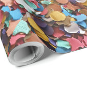 Confetti-carnavalpartij kleurrijke papierstukken cadeaupapier (Rol Hoek)