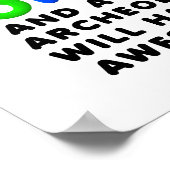 Confetti Casket Funny Poster Sign. (Hoek)