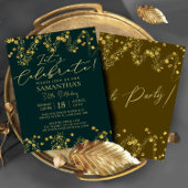 Confetti Celebration Birthday Party Invitation Kaart