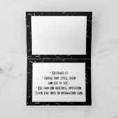 Confetti Celebration Happy New Years Feestdagen Kaart (Binnen)