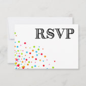 Confetti Celebration RSVP-reactiekaart RSVP Kaartje (Voorkant)