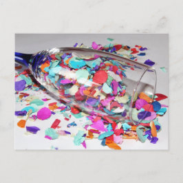 Confetti & Champagne Flûte Nieuwjaar Feestdagenkaart
