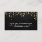 Confetti | Champagne Glass Visitekaartje (Achterkant)