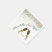 Confetti Champagne Paper Napkin Servet (Hoek)