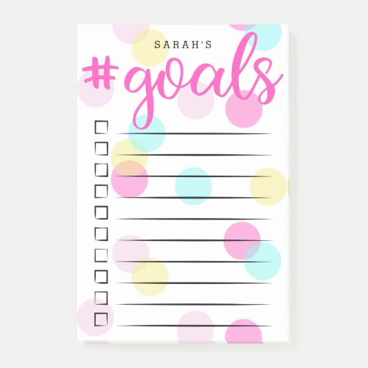 Confetti charmeren om lijst te doen | Aangepaste n Post-it® Notes (Voorkant)