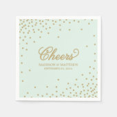 Confetti Cheers | Aangepast papier — luiers Servet (Voorkant)