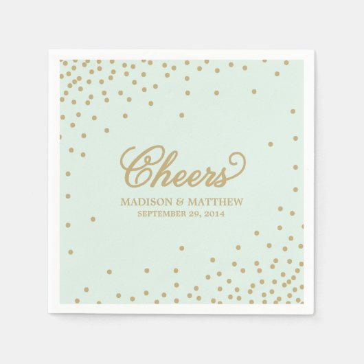 Confetti Cheers | Aangepast papier — luiers Servet (Voorkant)