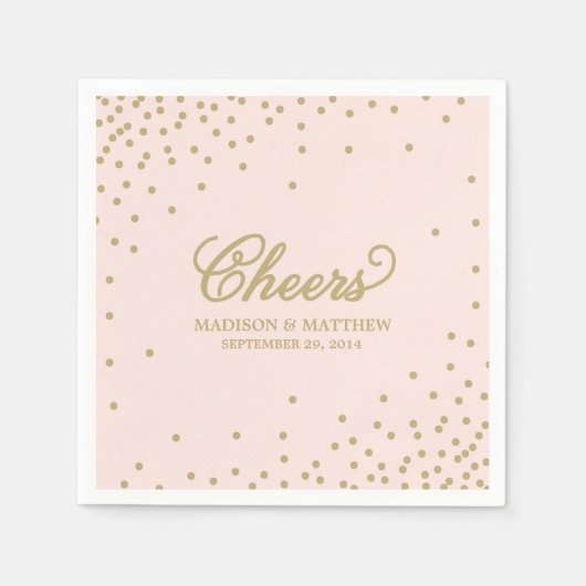 Confetti Cheers | Aangepast papier — luiers Servetten (Voorkant)