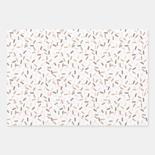 Confetti Chic (sprenkels) Inpakpapier Vel (Voorkant)