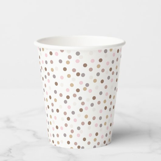 Confetti Chic (Stippen) Papieren Bekers (Voorkant)