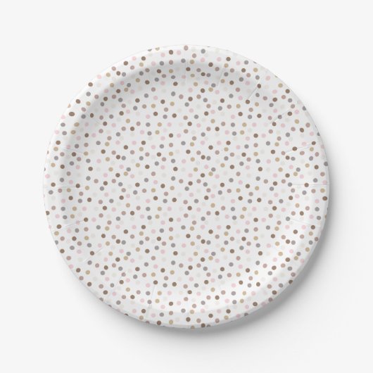 Confetti Chic (Stippen) Papieren Bordje (Voorkant)