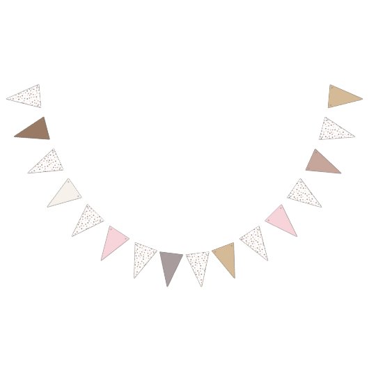 Confetti Chic (Stippen-vaste stoffen) Vlaggetjes (Alle)