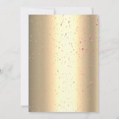 Confetti Chique Masque Roos Goud Sweet 16 Kaart (Achterkant)