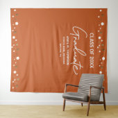 Confetti Class Oranje Gold School backdrop afstude Wandkleed (In Situ (horizontaal))