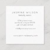 Confetti Classic | Minimalistisch Visitekaartje (Achterkant)