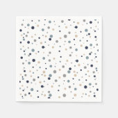 Confetti cocktail/dessert servetten (Voorkant)