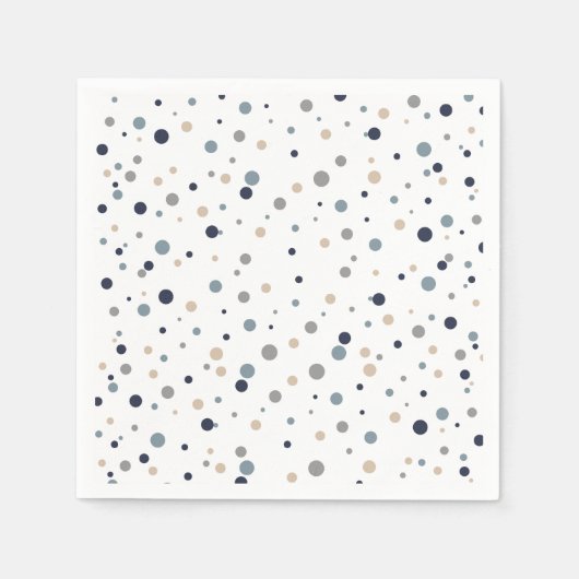 Confetti cocktail/dessert servetten (Voorkant)