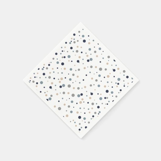 Confetti cocktail/dessert servetten (Hoek)