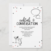 Confetti Cocktails & Conversation House Party Kaart (Voorkant)