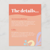 Confetti Collage Bijlage kaart (Voorkant)