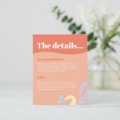 Confetti Collage Bijlage kaart (Staand voorkant)