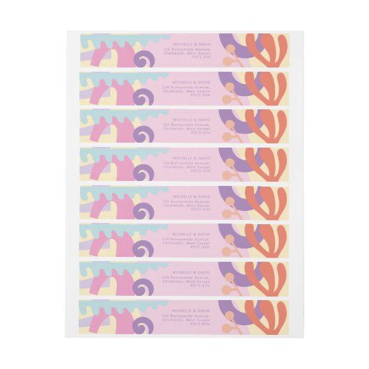 Confetti Collage omwikkellabel (Vel)