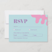 Confetti Collage RSVP-kaart RSVP Kaartje (Voorkant)