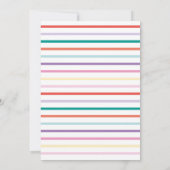 Confetti Collage vlak Sla de datumkaart op Save The Date (Achterkant)