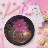 Confetti Copper Cosmos Birthday Papieren Bordje (Feest)