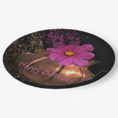 Confetti Copper Cosmos Birthday Papieren Bordje (Gekanteld)