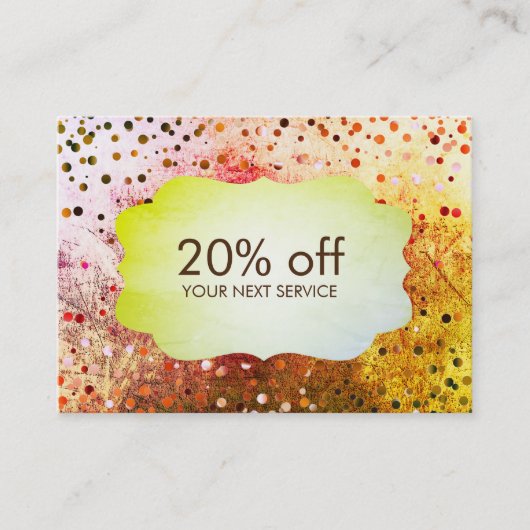 Confetti  Coupon Kaart Voucher Discount Cadeau (Voorkant)