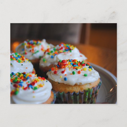 Confetti Cupcakes Recipcard Briefkaart (Voorkant)