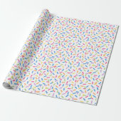 Confetti Dazzle (Sprinkles) Cadeaupapier (Uitgerold)