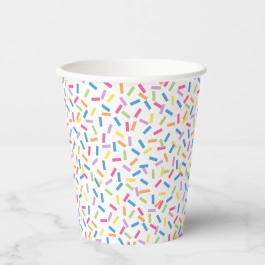 Confetti Dazzle (Sprinkles) Papieren Bekers (Voorkant)